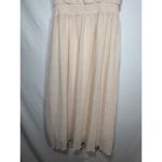 MAGNOLIA BOUTIQUE Midi Dress Ruffles Ivory Cottagecore Farmhouse Size Medium Photo 2