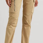 Ralph Lauren NEW Lauren  Womens Cotton Sateen Cargo Pants Tan Size 16 $165 Photo 0