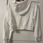 Amazhiyu Cropped White Zip Up Hoodie Photo 2