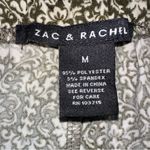 Zac and Rachel  Green & White Boho Pattern Wide Leg Palazzo Pants Size Medium Photo 1