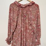 Free People NEW  Feeling Groovy Dress Size XS Oversized Paisley Floral RARE Photo 7