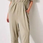 Free People Good Side Romper Jumpsuit Size XS in Lime Bean Oversized Boho Photo 0