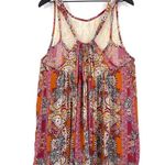 Free People INTIMATELY Count Me In Trapeze Tunic Top Pink Orange Cream M Photo 10
