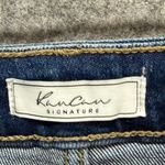 KanCan Kurvy Ultra High Ankle Jean Womens 28 Blue Split Frayed Hem Distressed Photo 12