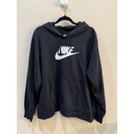 Nike Black Basic Sweatshirt Women Plus Size 2X Spell out Athlesiure Performance Photo 1
