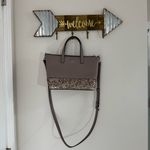 Kate Spade  Greta Court Ina Satchel Glitter Gray Crossbody Photo 1