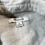 Madewell Flannel Sunday Shirt in Heather Soft Grey Size XSmall 100% Cotton GUC Photo 9