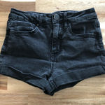 RSQ  size 0 black denim jean shorts‎ Photo 0