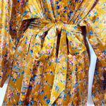 Savage X Fenty Psychedelic Velvet Ditsy Floral Short Robe: Distorted Bloom Photo 7