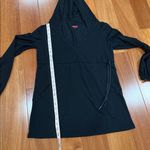 NWOT  Women's Black Spanx Cinch-It Hoodie sweatshirt Size M Photo 7