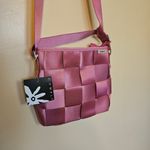 Comely Pink Ribbon NEW NWT Purse Adjustable Straps Buckle Small Chic Unique Photo 1
