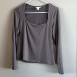 H&M Charcoal Long Sleeve Women's Top Photo 0