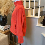 L.L.Bean  Full Zip Outdoors Burnt Orange Fleece Polartec Jacket Size Medium Photo 3