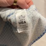 Fresh Produce  Blue Geometric Print Jersey Wrap Dress‎ USA Made Sz Large Photo 3