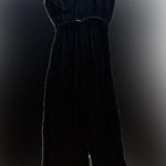 Dana Buchman  classic black jumpsuit size 10 belted wide leg Photo 1