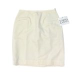 Norma Kamali  Women’s Wool Skirt Pencil Ivory Size 8 NWT Photo 2