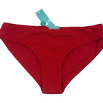 MELISSA ODABASH NWT $206 Angola Bikini‎ Bottoms 6 M Red Photo 0