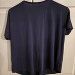 Jolie top lace up front size‎ medium. Blue Photo 3