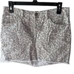 Mud Pie  Leopard Print Skirt - Gray and White Photo 1