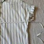 Universal Threads Universal Thread Light Blue and White Striped Shirt Photo 8