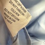 Here Comes the Sun NEW  In Blooms Off Shoulder Satin Maxi Dress Blue Large L NWT Photo 8