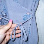 ASTR The Label Periwinkle Blue Gwyn Wrap Floral Midi Dress Size XS Photo 4