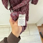 Outerknown  Stardust midi dress plum laurel Cotton Silk L Photo 3