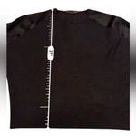 All Saints Black Mixed Media Merino Wool Long Sleeve Top Sz 6 Photo 8