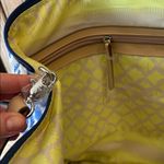 Stella & Dot  Getaway Bag Blue Ikat Travel Carry On Expandable Weekender Photo 4