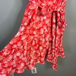 Michael Kors Michael Floral Ruffle Hem Dress Plus Size 3X Red White NWT Photo 4
