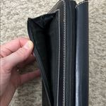 wilson's leather  Smooth Black Full Zip Wallet with Contrasting Stitching Photo 10