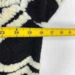 Farm Rio NWOT  Wool Blend Wild Hearts Tie-Belt Fleece Coat Size M Black White Photo 8