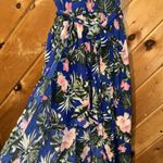 J for Justify Blue flower maxi dress with built in shorts romper Photo 4