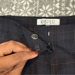 NWT Kasper Indigo‎ Multi Plaid Dress Pants Straight Leg Size 16 Blue Photo 4