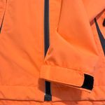 New Direction New Balance Women Medium Athletic Jacket Neon Coral Orange Windbreaker Pocket Photo 7