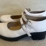 Urban Outfitters Women's White Mary Jane Shoes Photo 3