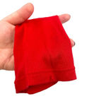 Balmain Red Cotton Ribbed Long Sleeve Scoop Neck Tee Shirt Size XL **Flawed Photo 7