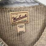 Woolrich Vintage  Patchwork Winter Concept Vest Womens L Wool Beige Blue Owl Snow Photo 2