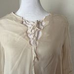 Silk Boho long bell sleeve shirt Photo 4