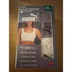 Puma New Women’s  2 Pack Seamless Sports Bras Gray White size XL Photo 7