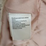 Darling Lace Skater Dress Medium White Nude Swing Skirt Lined Raw Hem Mini Tan Photo 12