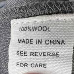 Nu New York Gray Pinstripe Wool Collarless Blazer Jacket Snap Closure S/M Photo 6