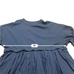 Free People Eleanor Sweatshirt Tunic Dress Oversized Cotton Solid L Charcoal Photo 8