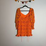 For Love & Lemons  Peony Floral Smocked Mini Dress Photo 4