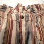 Free People  Topanga Cotton Cuffed Paperbag Shorts Womens Small Beige Boho Y2K‎ Photo 6