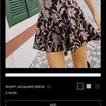 ZARA  short jacquard dress- Floral Sleeveless Dress Photo 2