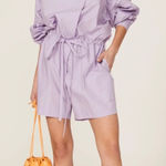AKNVAS Ketevan Romper Long Sleeve in Lavender Light Pastel Purple Lightweight L Size L Photo 0