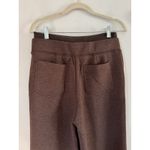 NWT OGL FuzzLuxe Double Waisted Straight Leg Pants Espresso Womens Size Medium Brown Photo 4