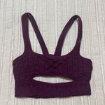 Free People  Keyhole Burgundy Bralette Photo 0