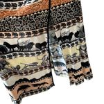Vntg 80’s Dorothy Schoelen Safari Print Maxi Skirt Black Size 6 Photo 3